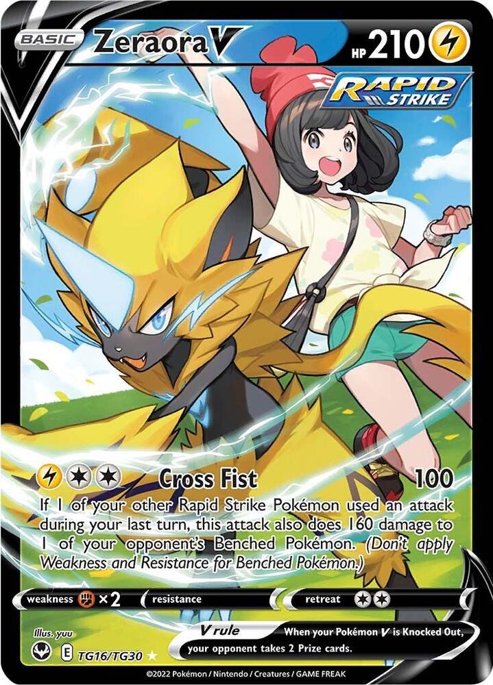 Zeraora V TG16/TG30 (SWSH12: Silver Tempest Trainer Gallery)  - Holofoil