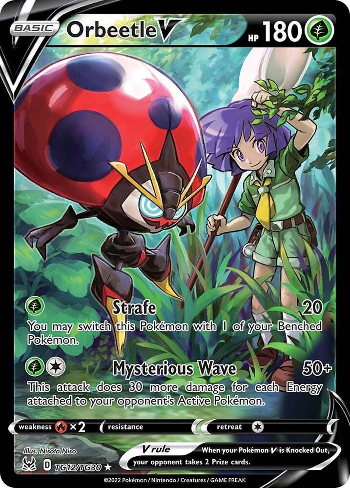 Orbeetle V TG12/TG30 (SWSH11: Lost Origin Trainer Gallery)  - Holofoil