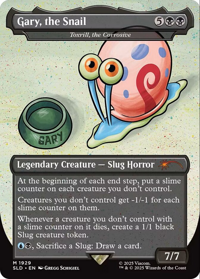 Gary, the Snail // Toxrill, the Corrosive 1929 (Secret Lair Drop Series)  - Borderless