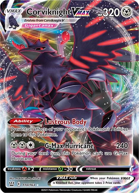 Corviknight VMAX 110/163 (SWSH05: Battle Styles)  - Holofoil