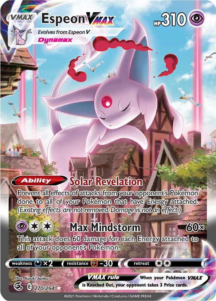 Espeon VMAX 270/264 (SWSH08: Fusion Strike)  - Holofoil
