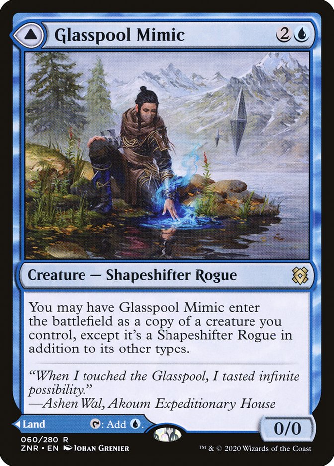 Glasspool Mimic // Glasspool Shore 60 (Zendikar Rising) 