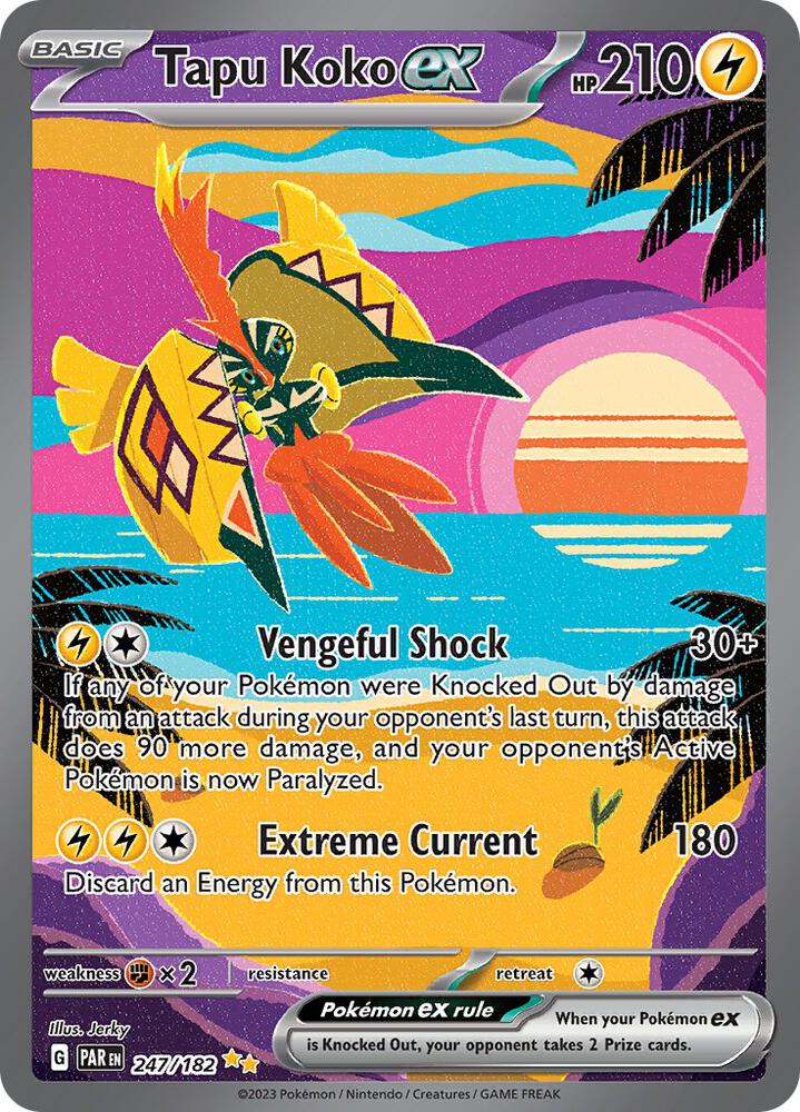 Tapu Koko ex 247/182 (SV04: Paradox Rift)  - Holofoil