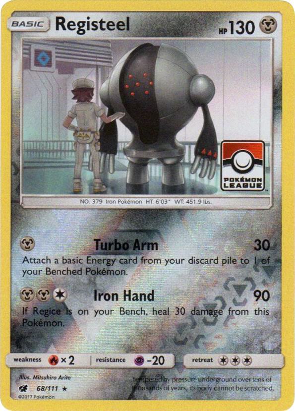 Registeel Pokemon League 068/111 (League & Championship Cards)  - Reverse Holofoil
