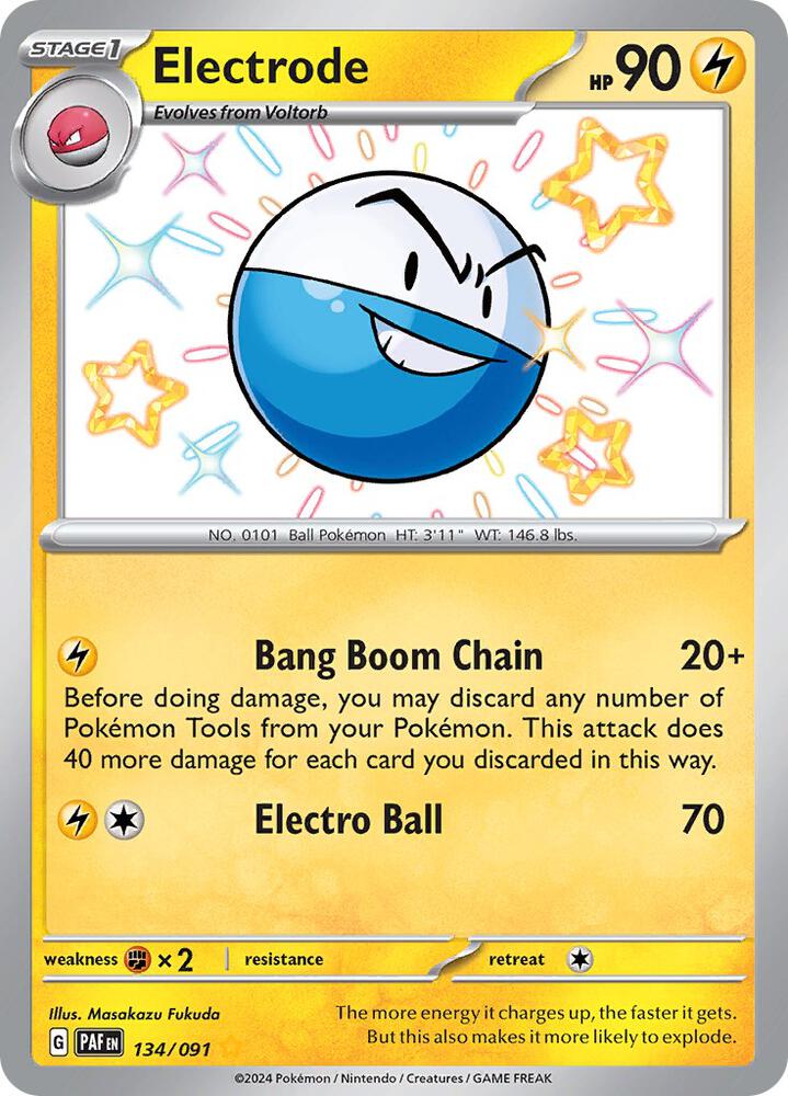 Electrode 134/091 (SV: Paldean Fates)  - Holofoil
