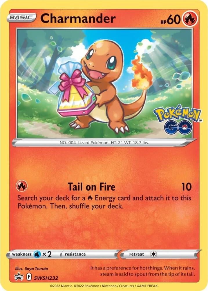 Charmander SWSH232 (SWSH: Sword & Shield Promo Cards)  - Holofoil