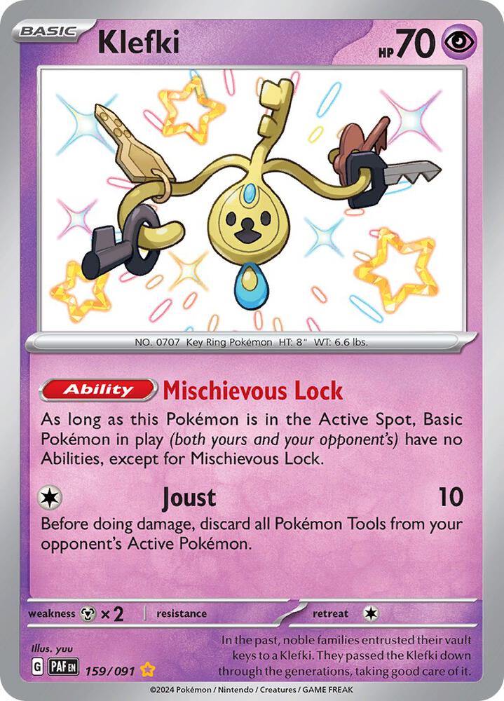Klefki 159/091 (SV: Paldean Fates)  - Holofoil