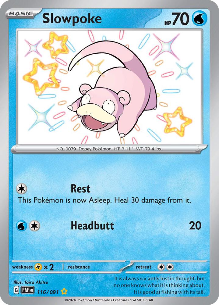 Slowpoke 116/091 (SV: Paldean Fates)  - Holofoil