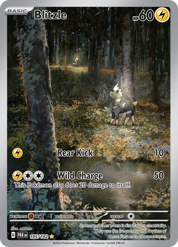 Blitzle 195/182 (SV04: Paradox Rift)  - Holofoil