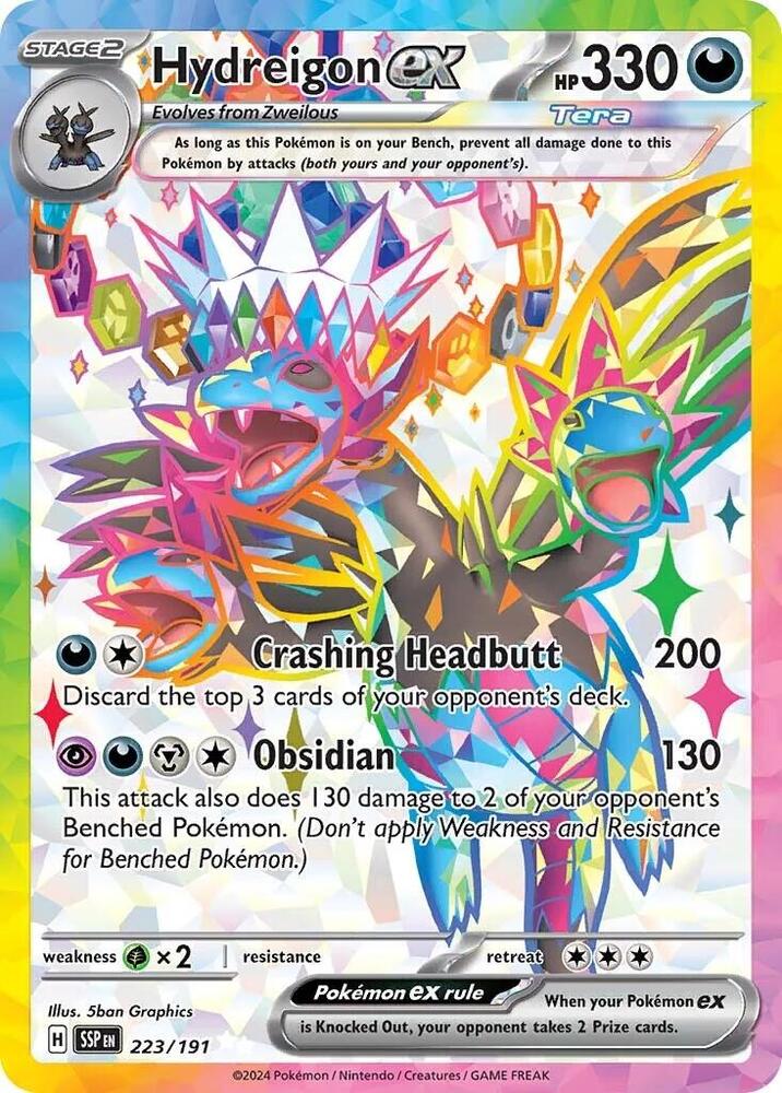 Hydreigon ex 223/191 (SV08: Surging Sparks)  - Holofoil