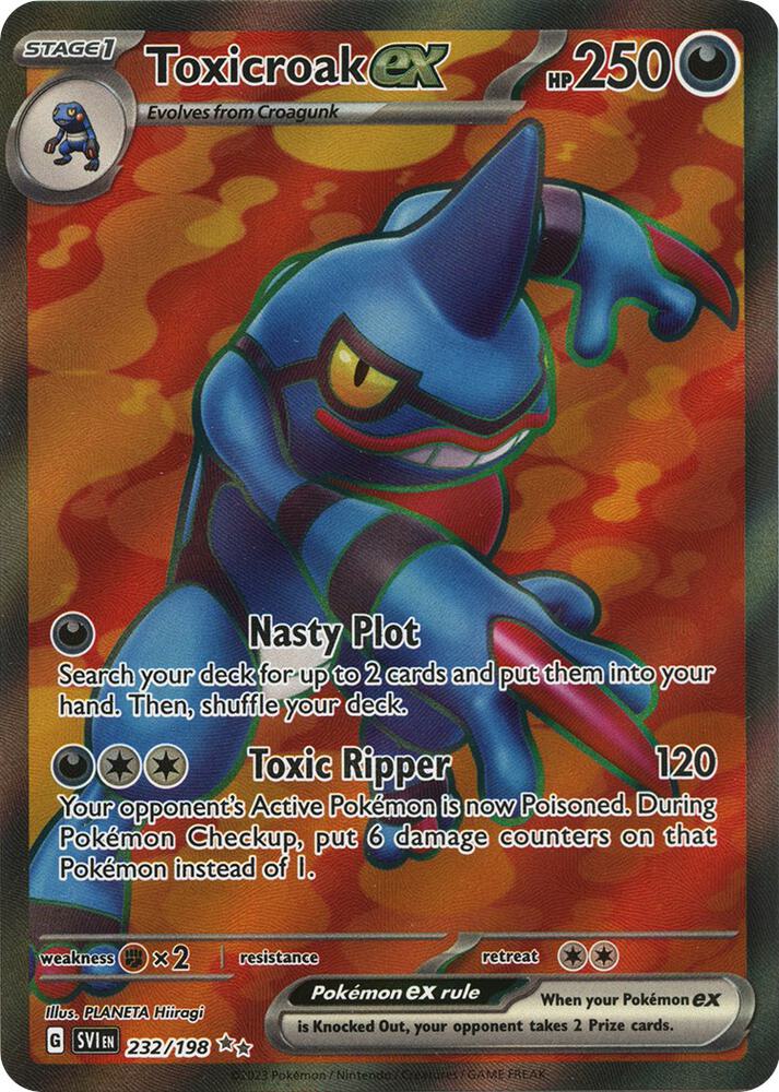 Toxicroak ex 232/198 (SV01: Scarlet & Violet Base Set)  - Holofoil