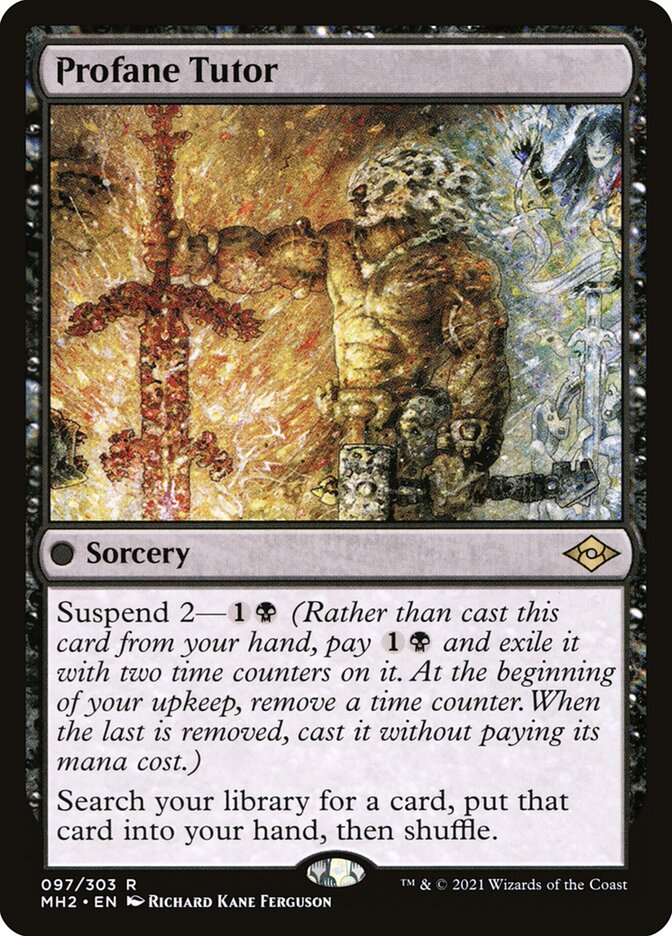 Profane Tutor 97 (Modern Horizons 2)  - Foil