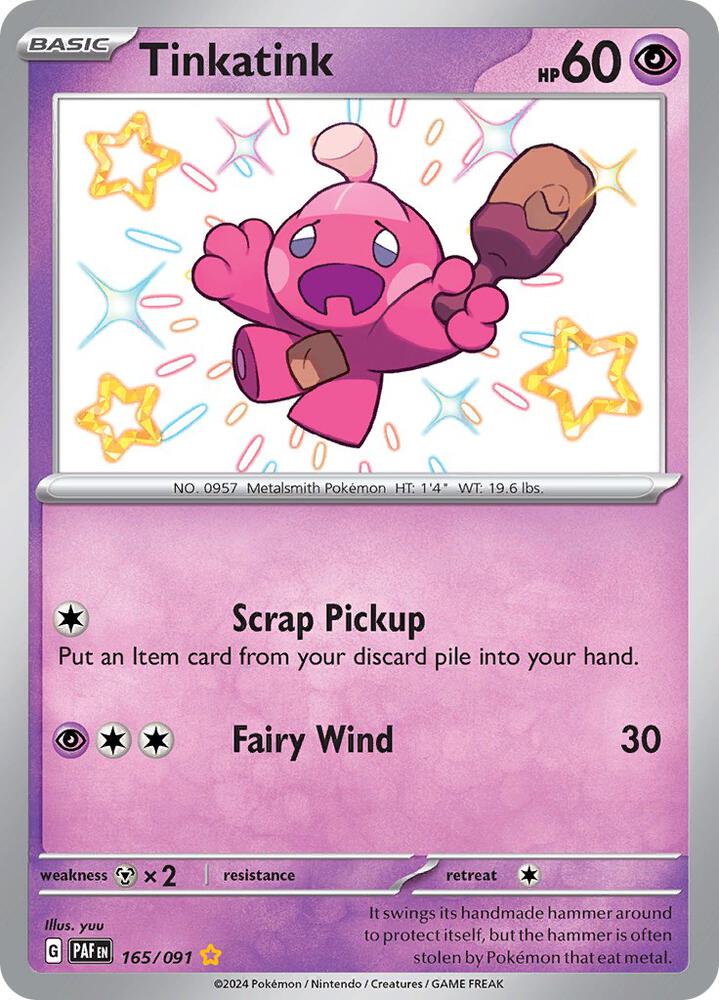 Tinkatink 165/091 (SV: Paldean Fates)  - Holofoil