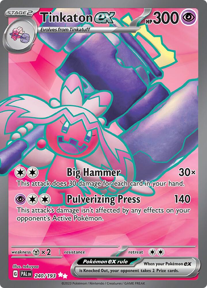 Tinkaton ex 240/193 (SV02: Paldea Evolved)  - Holofoil