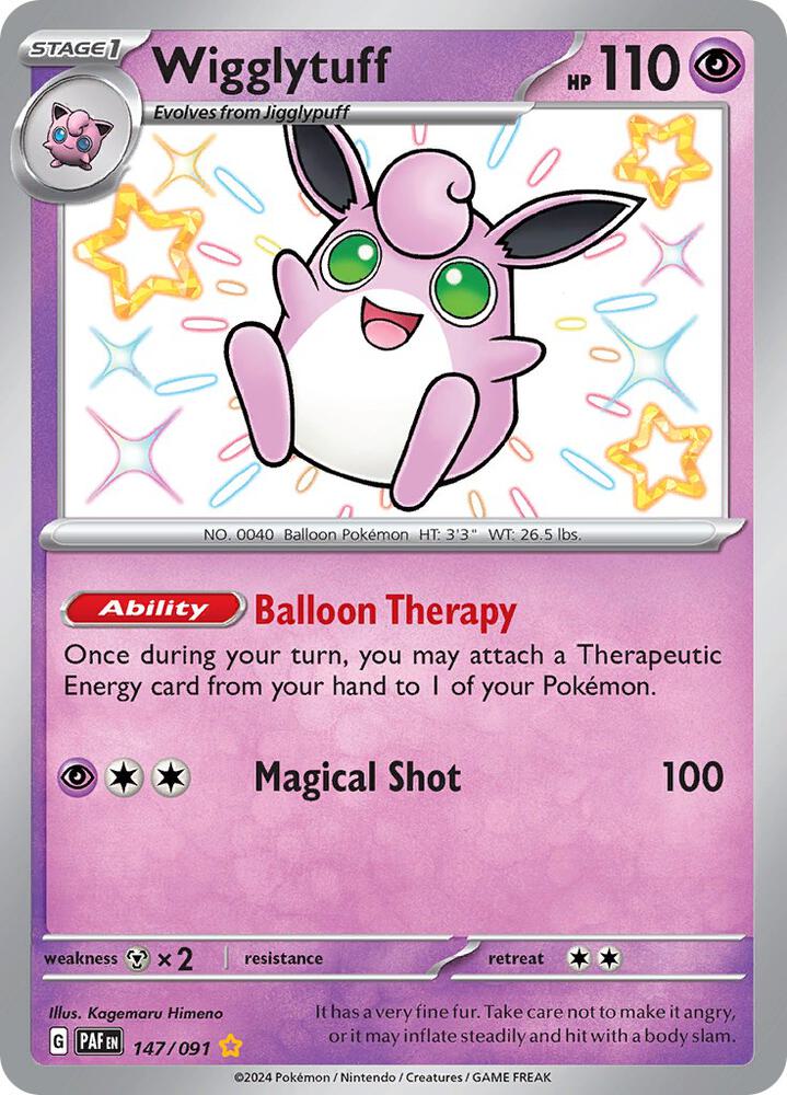 Wigglytuff 147/091 (SV: Paldean Fates)  - Holofoil