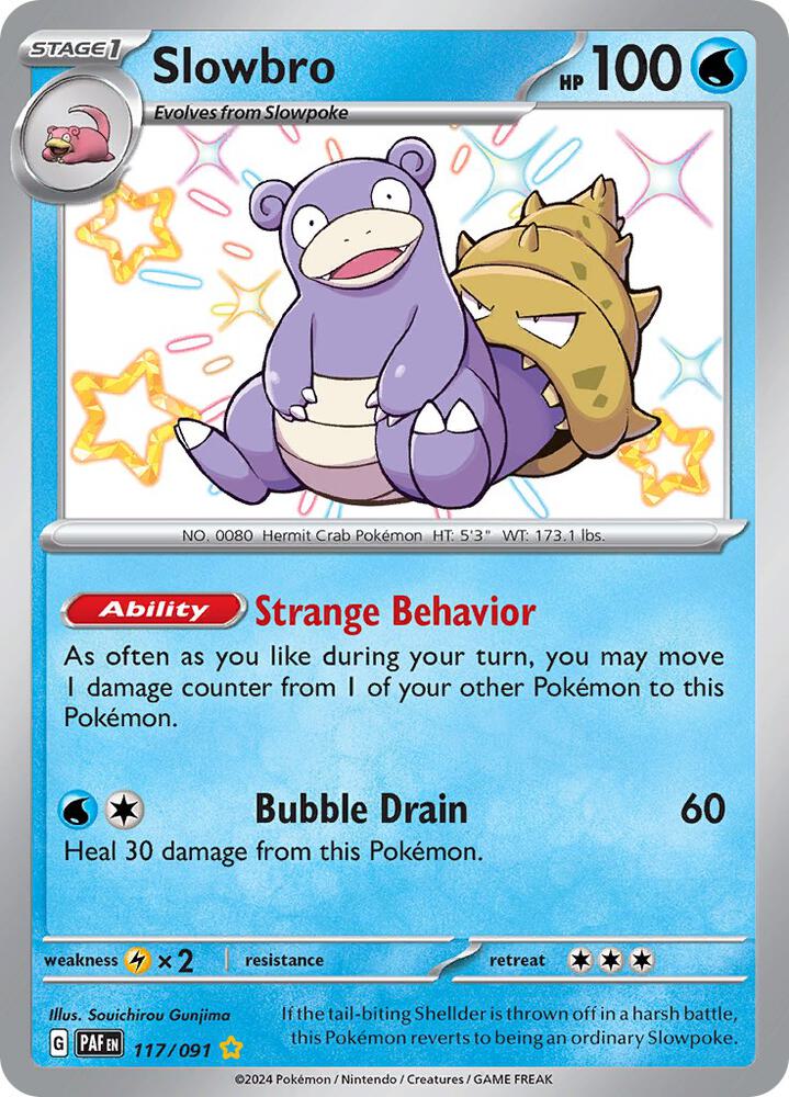 Slowbro 117/091 (SV: Paldean Fates)  - Holofoil