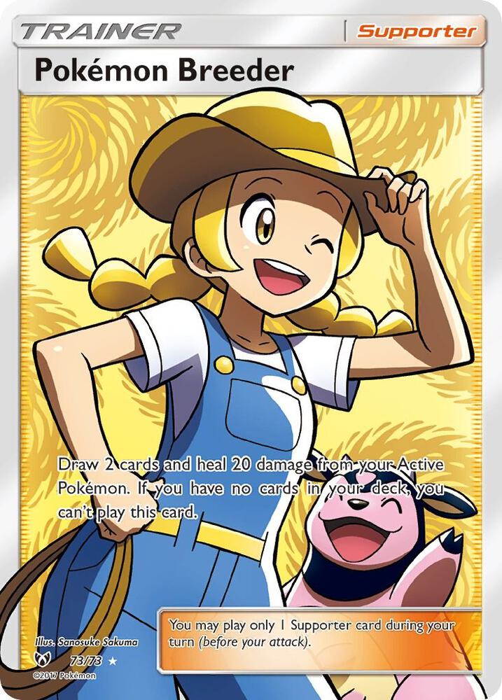 Pokemon Breeder 73/73 (Shining Legends)  - Holofoil