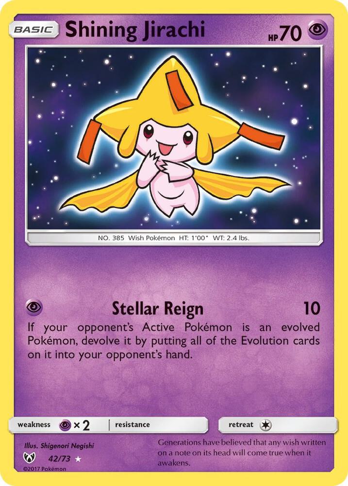 Shining Jirachi 42/73 (Shining Legends)  - Holofoil