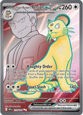 Team Rocket's Persian ex 219/182 (SV10: Destined Rivals)  - Holofoil