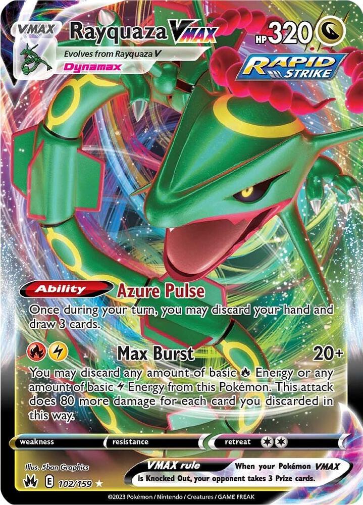 Rayquaza VMAX 102/159 (SWSH: Crown Zenith)  - Holofoil