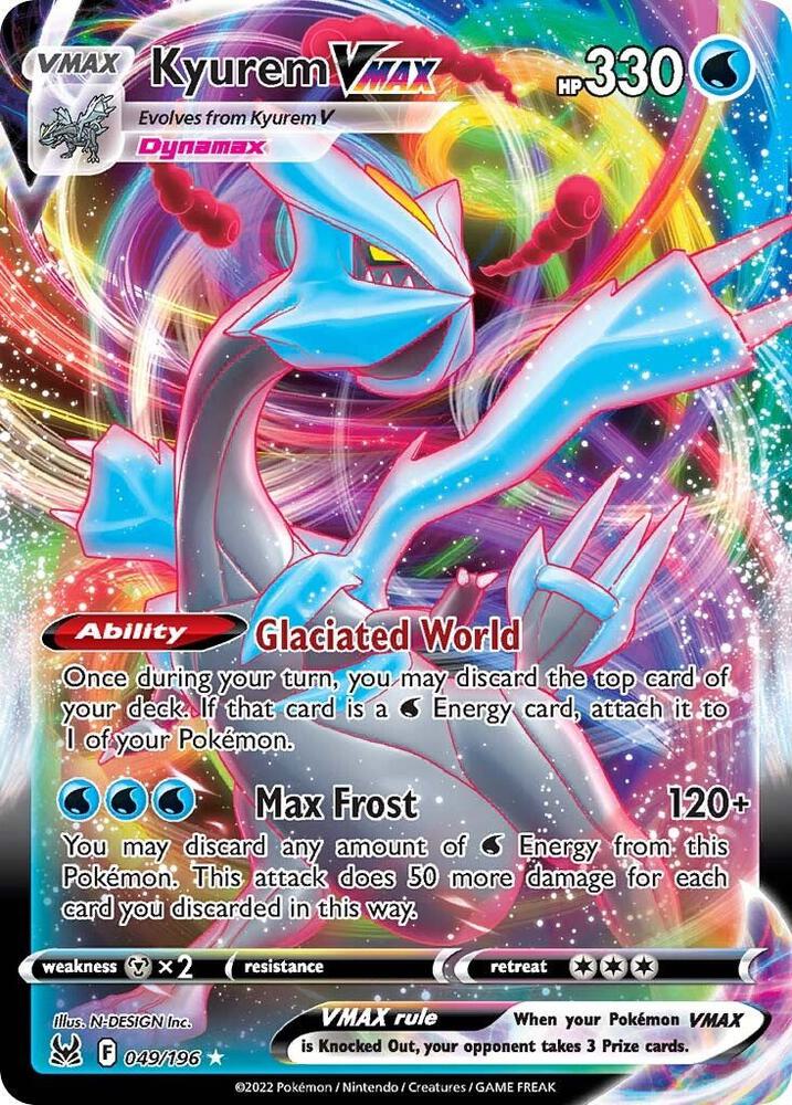 Kyurem VMAX 049/196 (SWSH11: Lost Origin)  - Holofoil