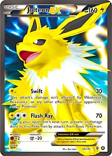 Jolteon EX 028a/083 (Alternate Art Promos)  - Holofoil