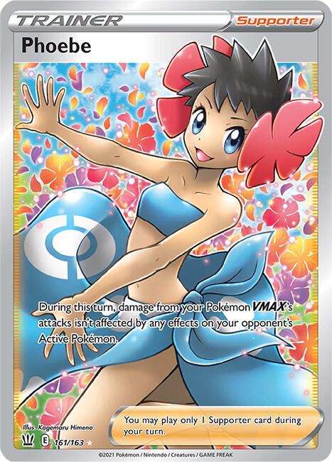 Phoebe 161/163 (SWSH05: Battle Styles)  - Holofoil