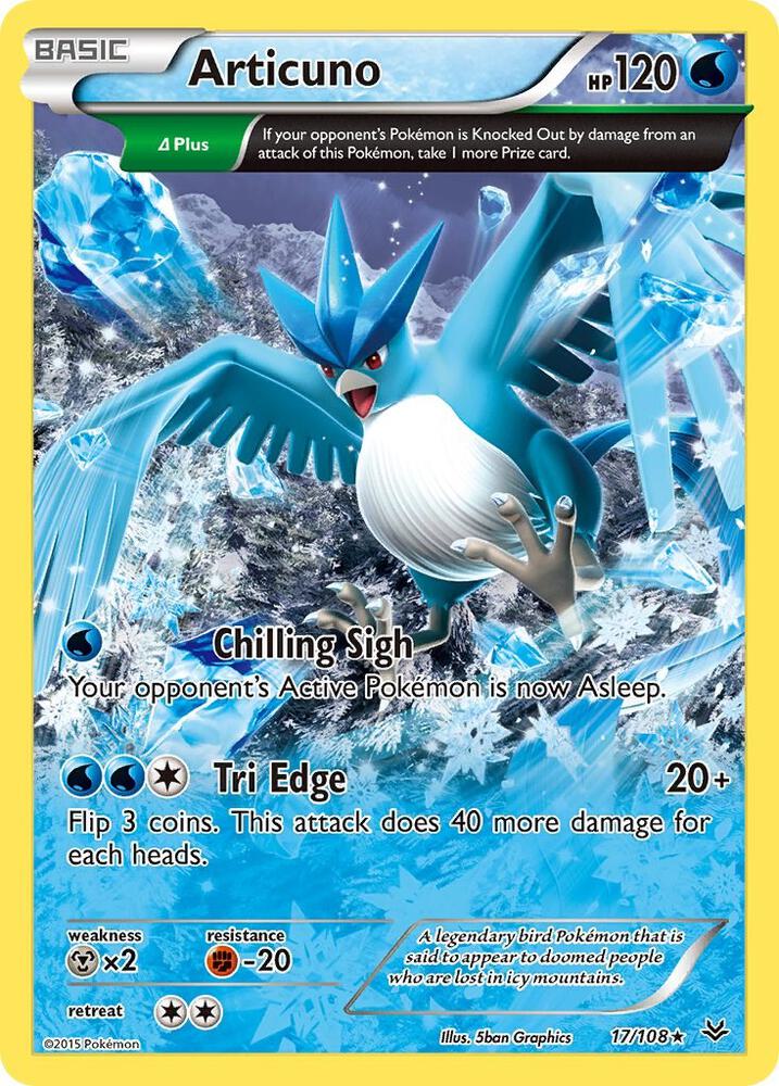 Articuno 17/108 (XY - Roaring Skies)  - Reverse Holofoil