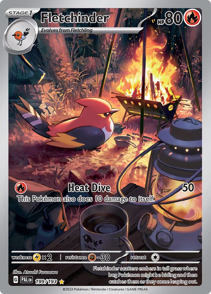 Fletchinder 199/193 (SV02: Paldea Evolved)  - Holofoil