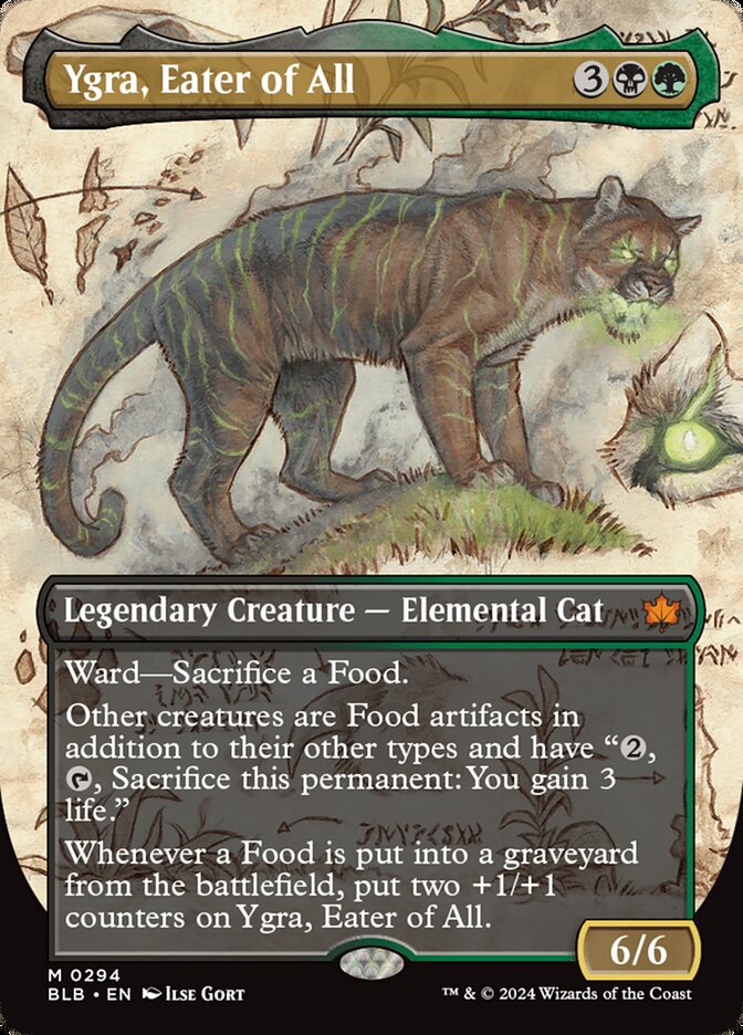 Ygra, Eater of All 294 (Bloomburrow)  - Borderless