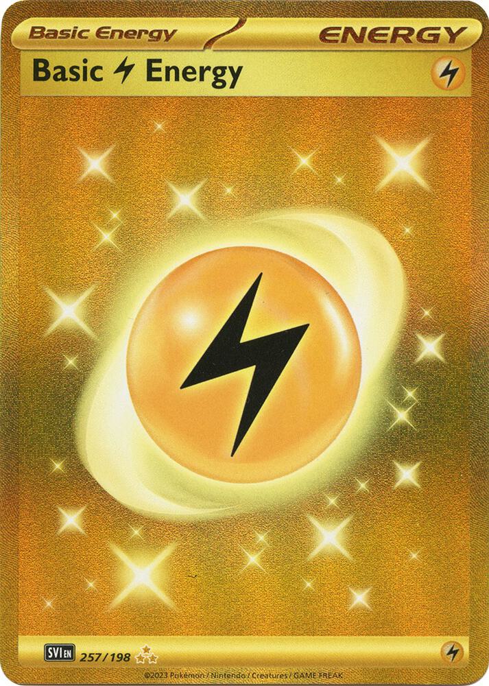 Basic Lightning Energy 257/198 (SV01: Scarlet & Violet Base Set)  - Holofoil