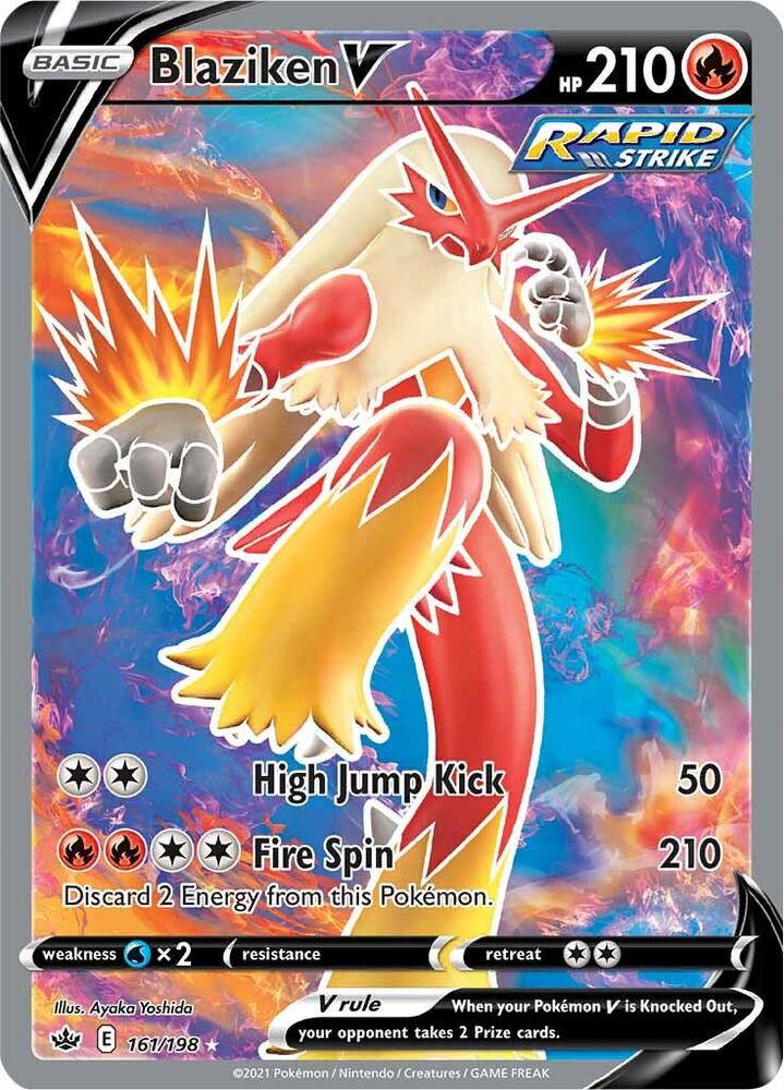 Blaziken V 161/198 (SWSH06: Chilling Reign)  - Holofoil