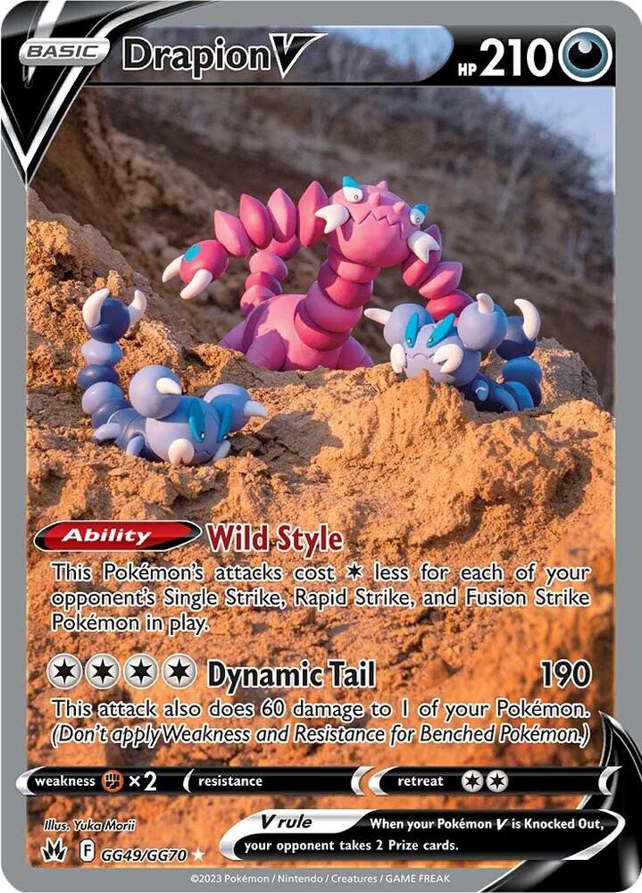 Drapion V GG49/GG70 (SWSH: Crown Zenith: Galarian Gallery)  - Holofoil