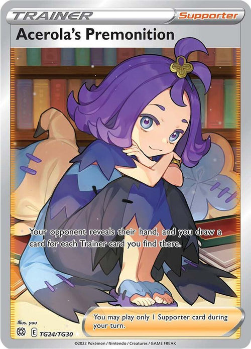 Acerola's Premonition TG24/TG30 (SWSH09: Brilliant Stars Trainer Gallery)  - Holofoil