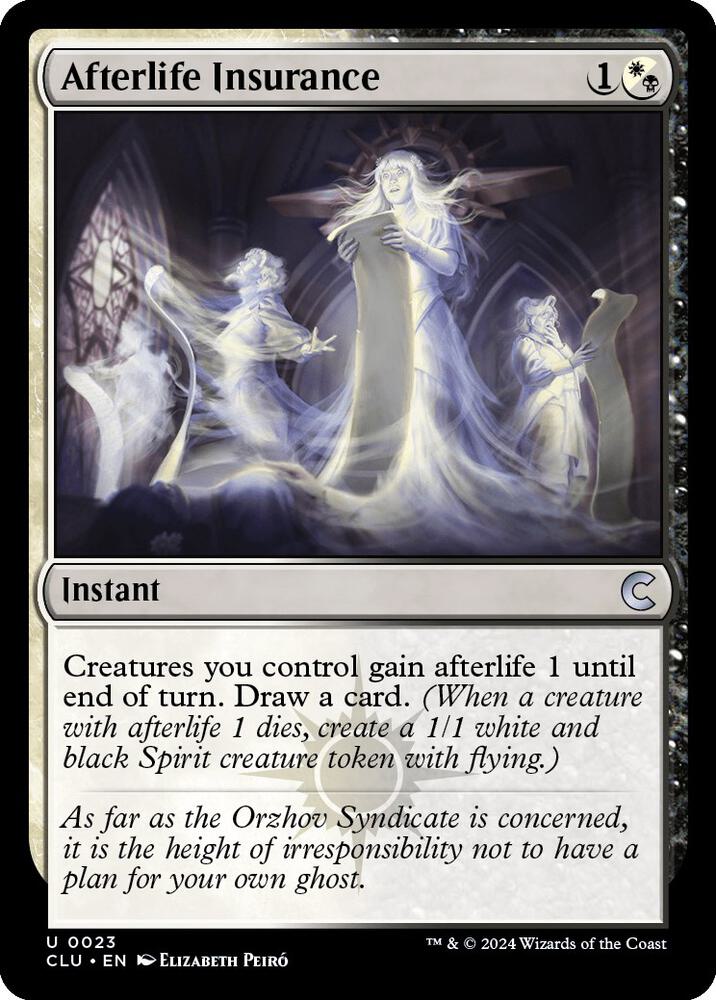 Afterlife Insurance 23/284 (Ravnica: Clue Edition) 