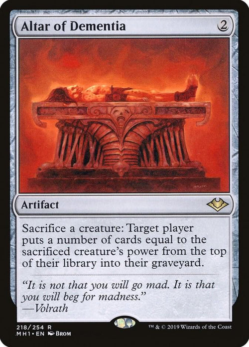 Altar of Dementia 218 (Modern Horizons)  - Foil