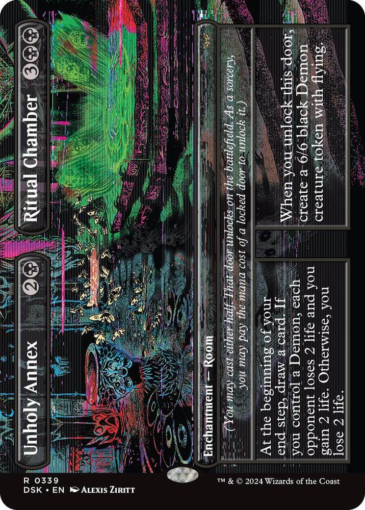 Unholy Annex Ritual Chamber Borderless 339 (Duskmourn: House of Horror)  - Borderless