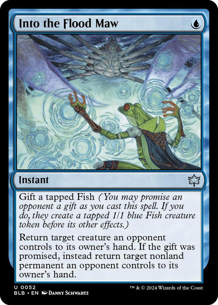 Into the Flood Maw 52 (Bloomburrow) 