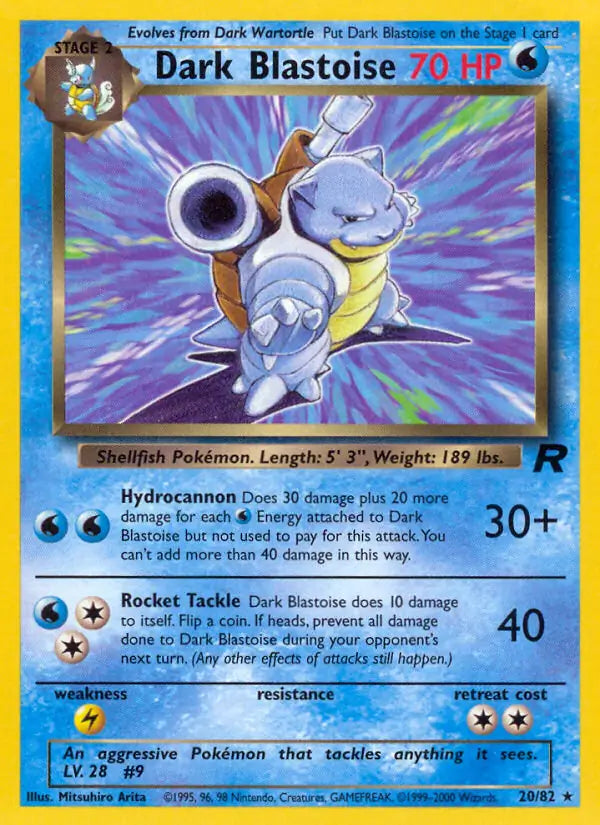 Dark Blastoise 20/82 (Team Rocket)  - Unlimited