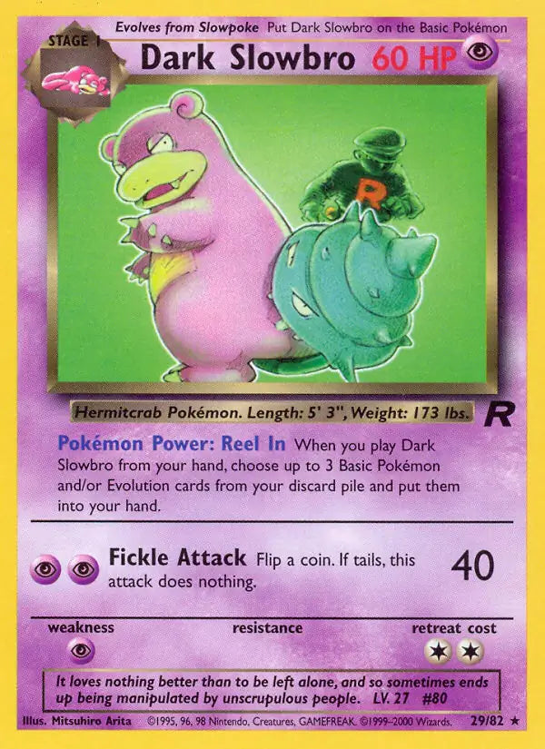 Dark Slowbro 29/82 (Team Rocket)  - Unlimited