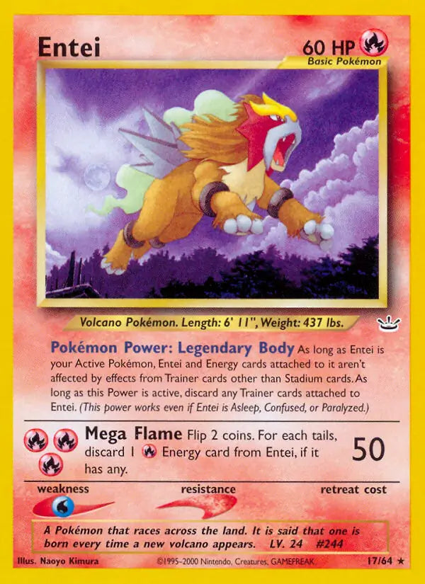 Entei  17/64 (Neo Revelation)  - Unlimited