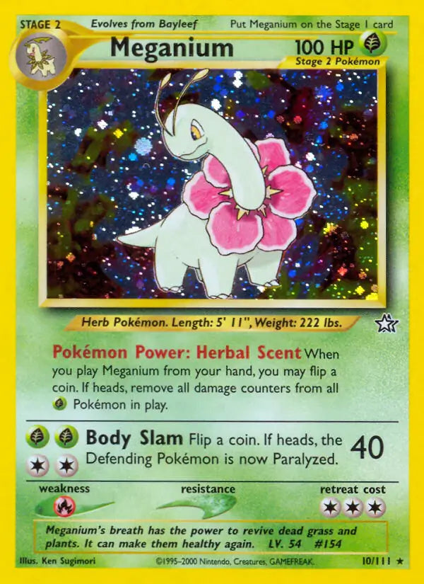 Meganium 010/111 (Neo Genesis)  - Unlimited Holofoil