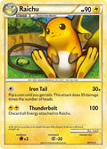 Raichu 10/123 (HeartGold SoulSilver)  - Holofoil