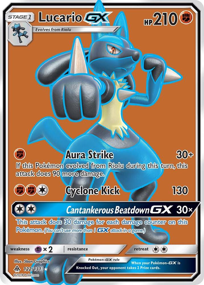 Lucario GX 122/131 (SM - Forbidden Light)  - Holofoil