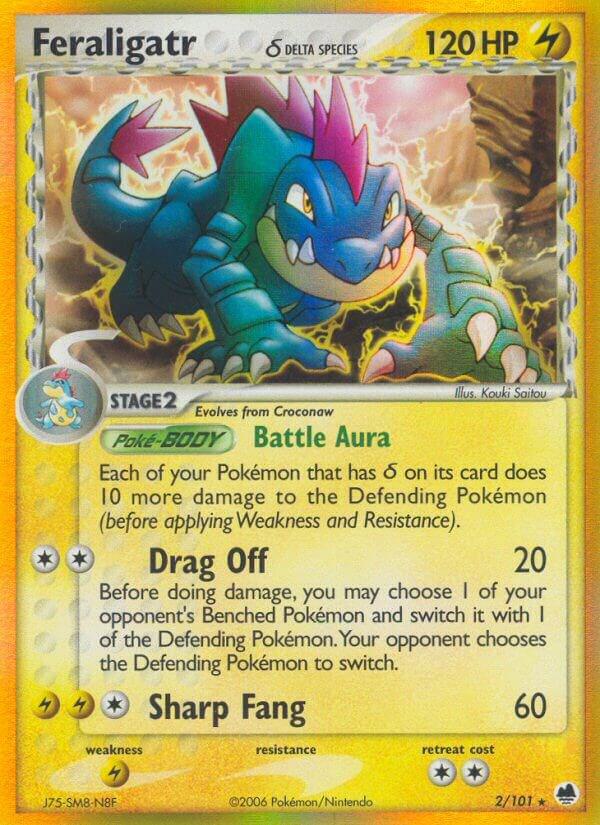 Feraligatr Delta Species 2/101 (Dragon Frontiers)  - Holofoil