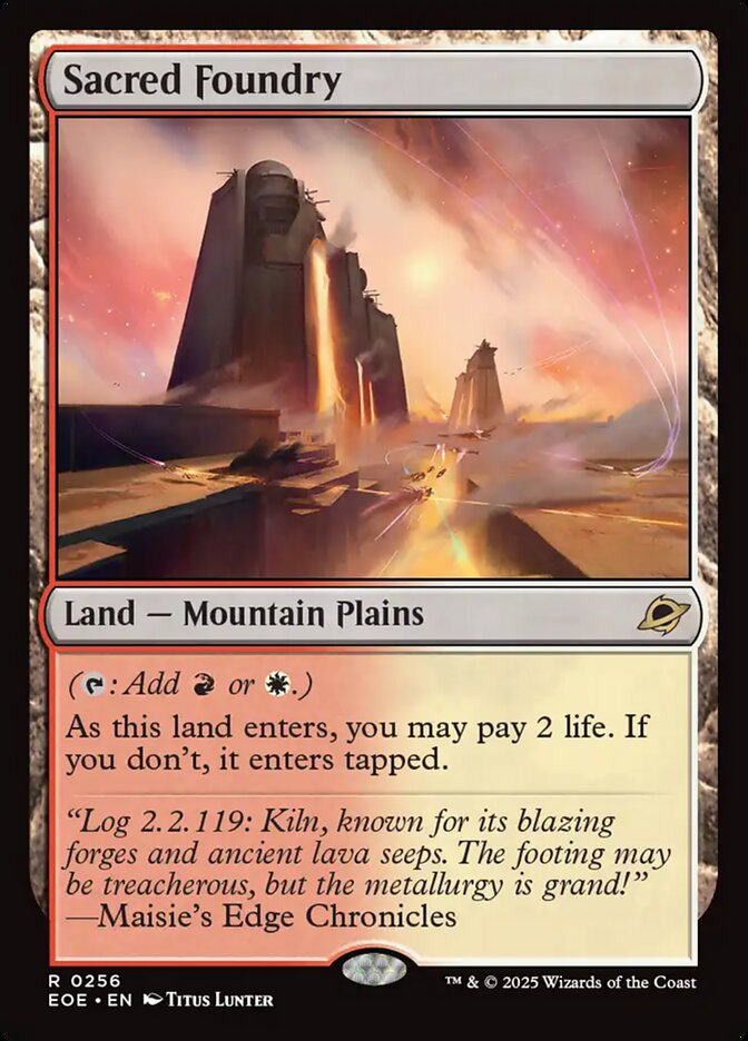 Sacred Foundry 256 (Edge of Eternities)  - Foil