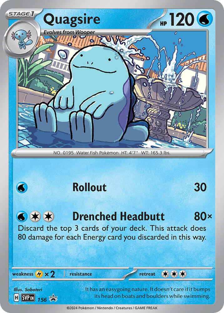 Quagsire 156 (SV: Scarlet & Violet Promo Cards)  - Holofoil