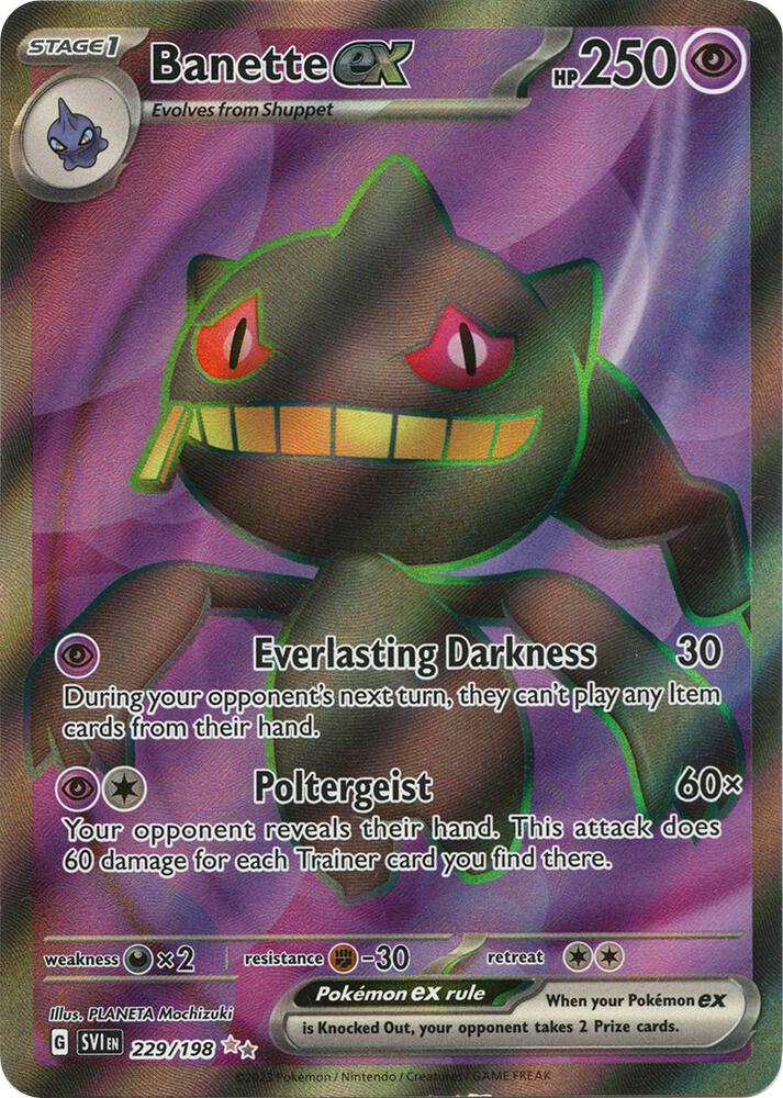 Banette ex 229/198 (SV01: Scarlet & Violet Base Set)  - Holofoil