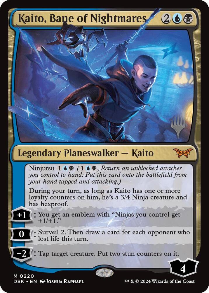Kaito, Bane of Nightmares 220 (Promo Pack: Duskmourn: House of Horror)  - Foil