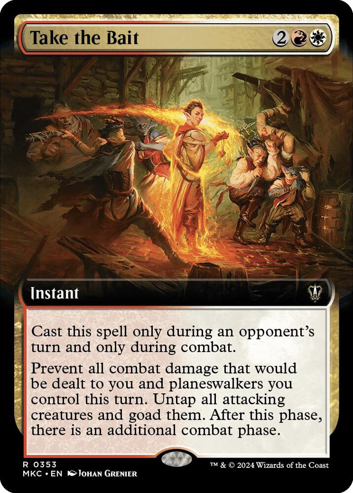Take the Bait 353/311 (Commander: Murders at Karlov Manor)  - Extended Art